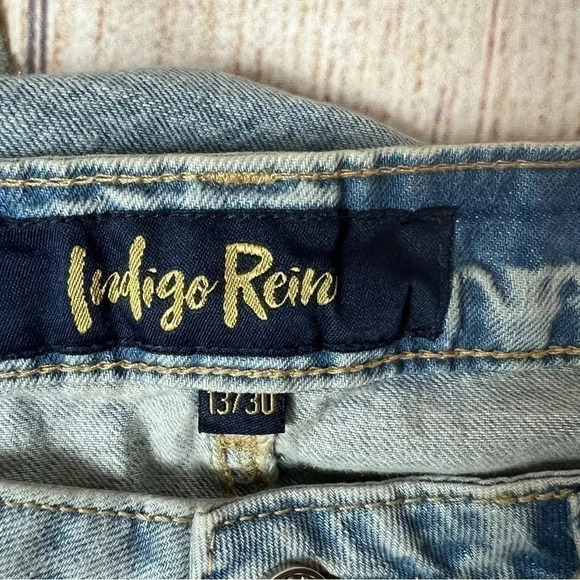 Indigo rein skater high rise flare leg jeans size 13/30 - Picture 5 of 8